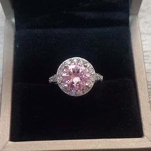 Pink gemstone ring